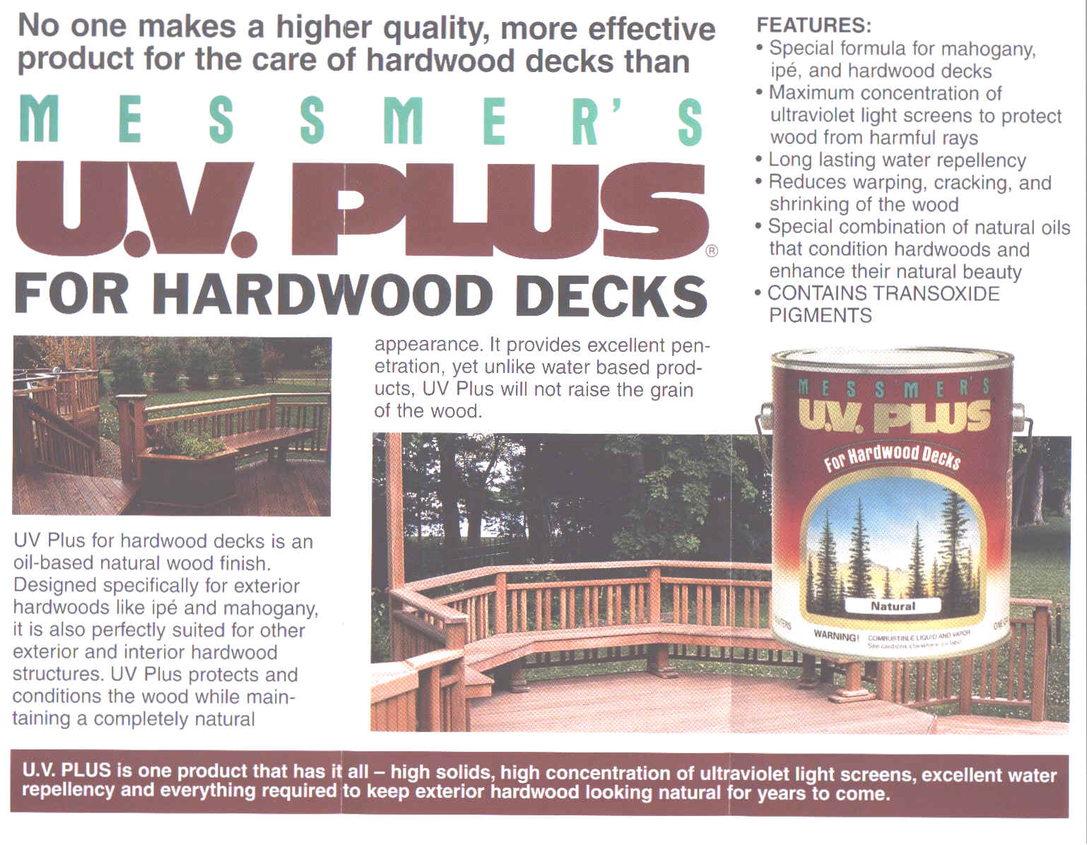 messmers for hardwood decks